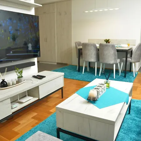 Stylish Blue & Modern Apartment-3