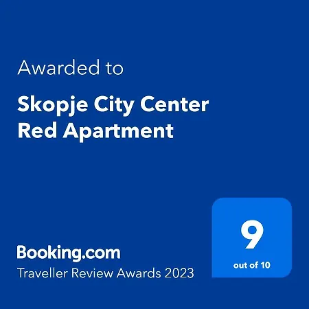 Skopje City Center Red Apartment-3